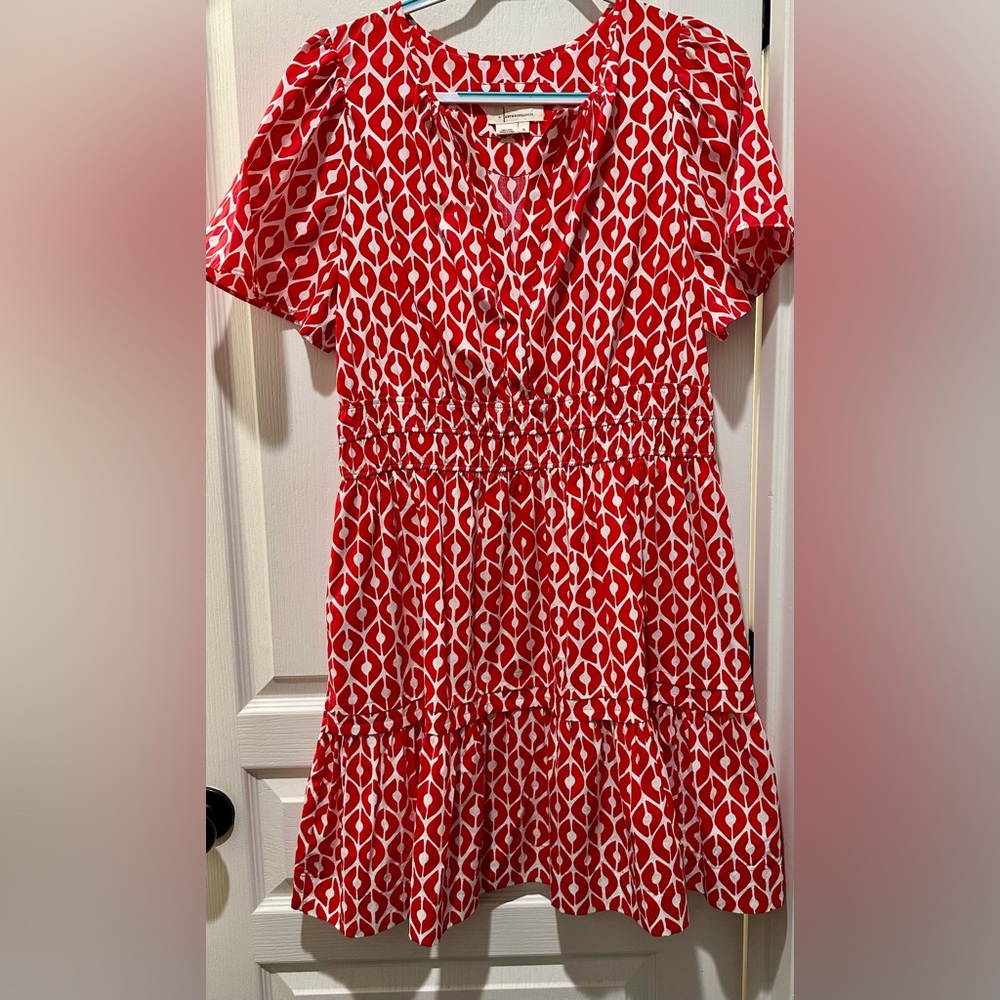 Anthropologie Somerset Collection Tiered A-line Cotton Every Day Play Dress TB5 - Picture 2 of 6